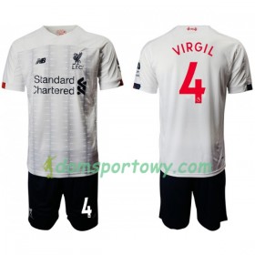 Koszulka Liverpool Virgil van Dijk 4 Dziecięcy Wyjazdowe Koszulki Piłkarskie 2019-2020 Krótki Rękaw